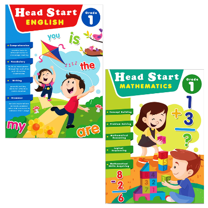 Picture of HEAD START GRADE 1-UPDATED SET OF 2  (ENGLISH & MATH)