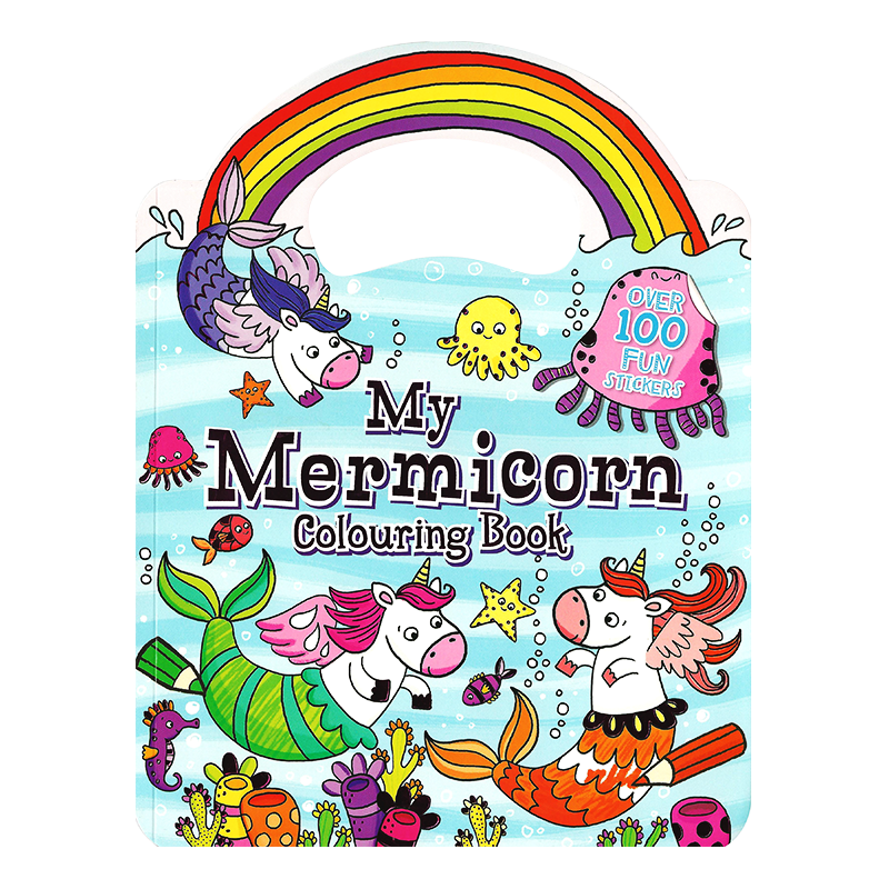 Learning is Fun. ULTIMATE SHAPED COLORING BOOKMERMICORN
