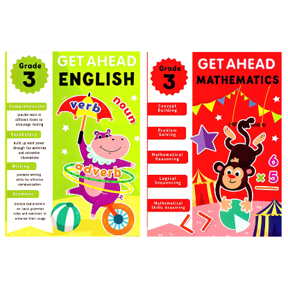 Picture of GET AHEAD GRADE 3-UPDATED SET OF 2 (ENGLISH & MATH)