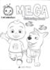 Picture of COCOMELON MEGA COLORING BOOK