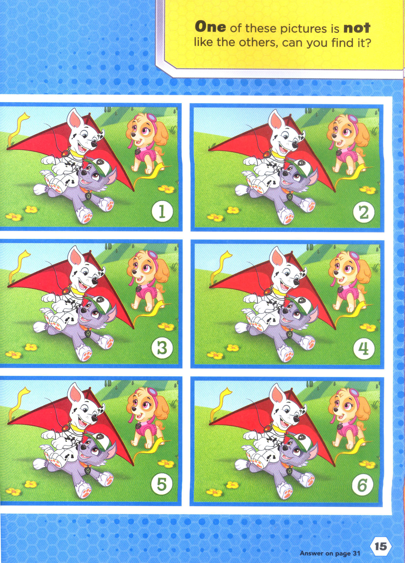 Learning is Fun. NICKELODEON SPOT THE DIFFERENCEPAW PATROL