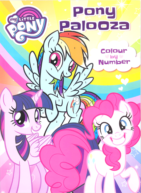Learning is Fun. MY LITTLE PONY COLOR BY NUMBER-PONY PALOOZA